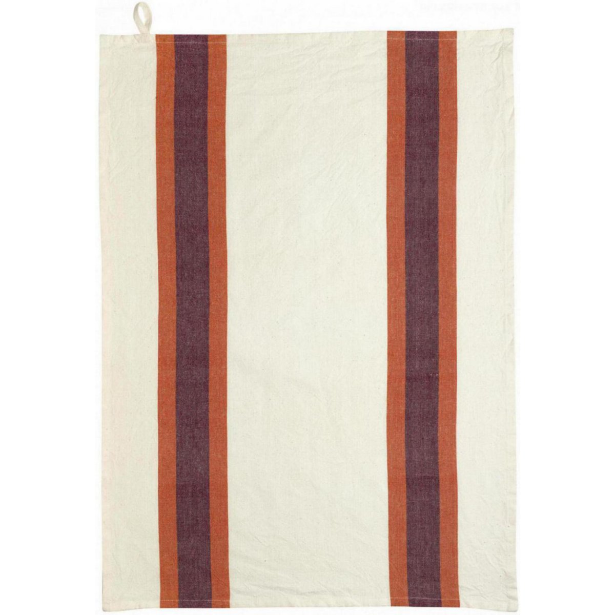 Recycled tea towel Lave Yuna Marmalade/natural 50 x 70