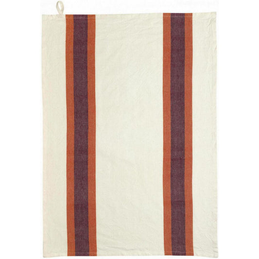 Recycled tea towel Lave Yuna Marmalade/natural 50 x 70