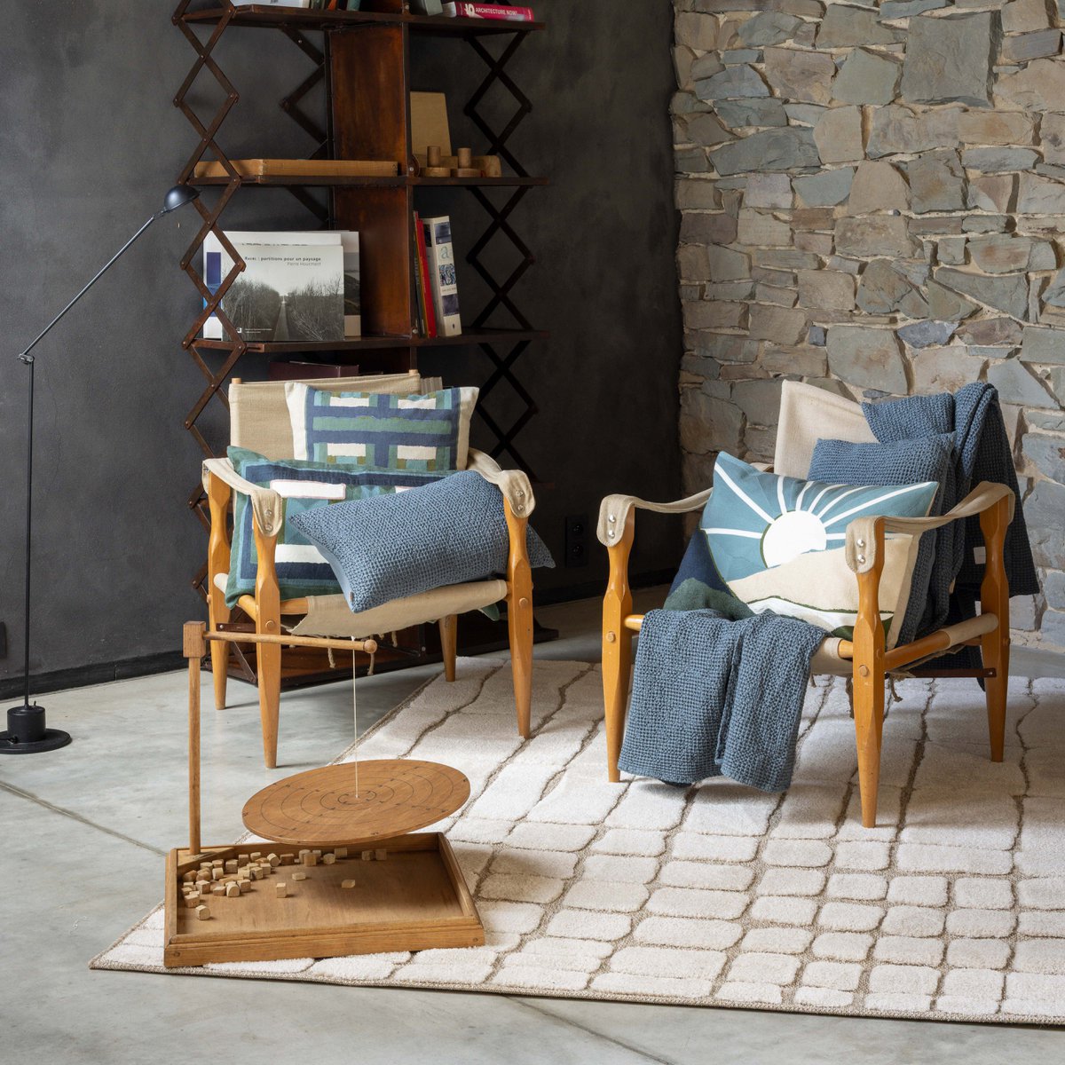Maia lead recycled cushion 30 x 50