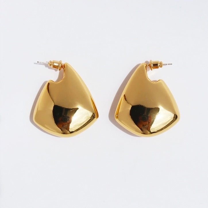 Sculptural Teardrop Statement Earrings
