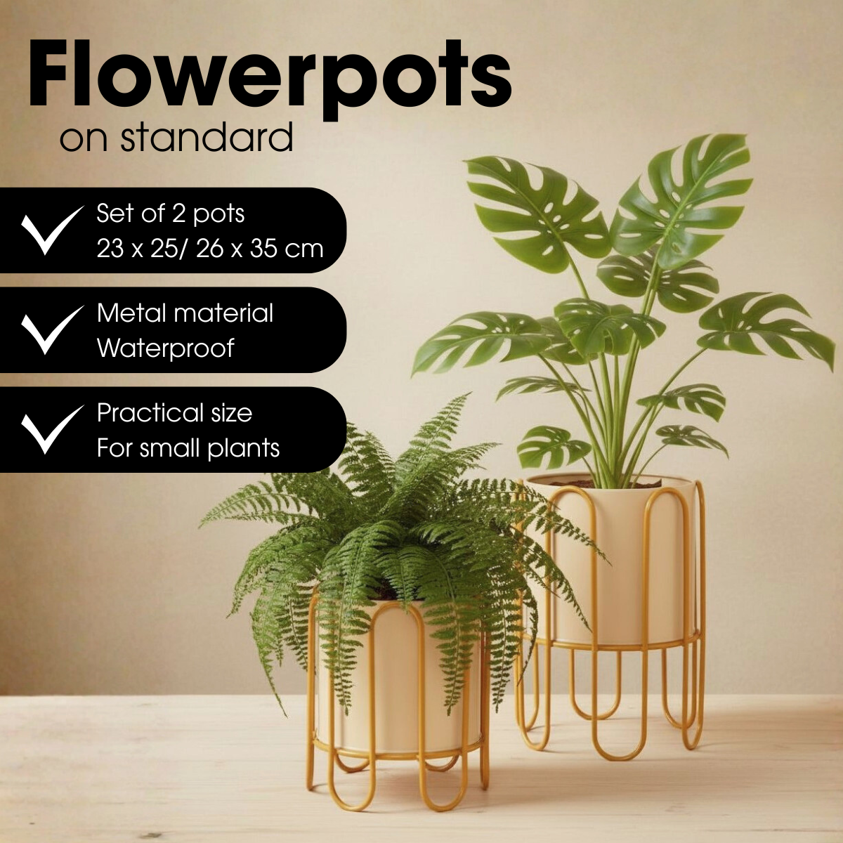 Flowerpot inside Dione Bruin