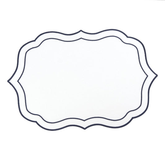 White and blue plate under