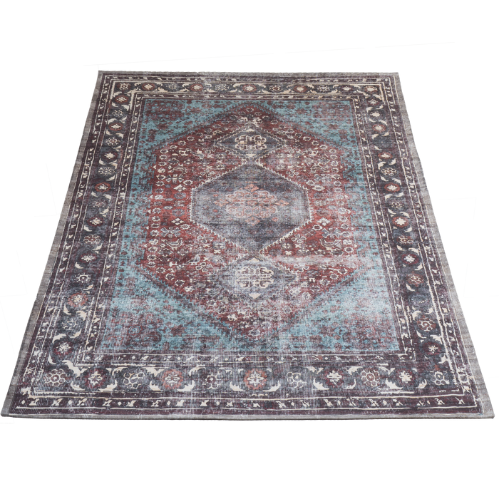 Rug Madel Red / Blue 160 x 230 cm