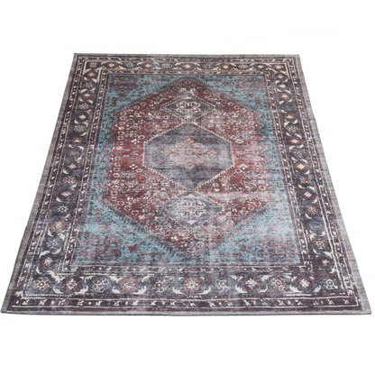 Rug Madel Red / Blue 160 x 230 cm