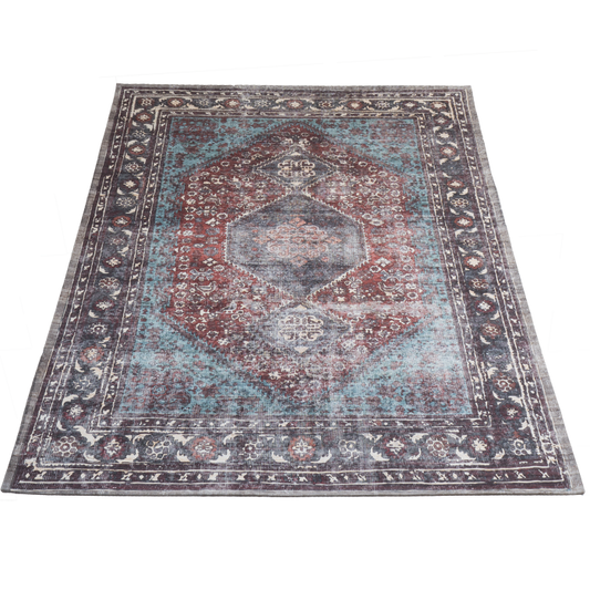 Rug Madel Red / Blue 160 x 230 cm