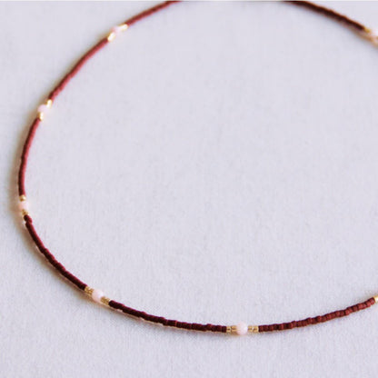 Miyuki necklaces - Chocolate Crush