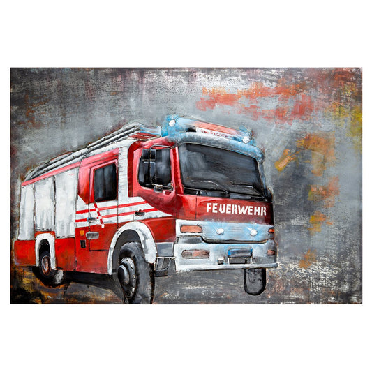 Metal picture "Fire Brigade"