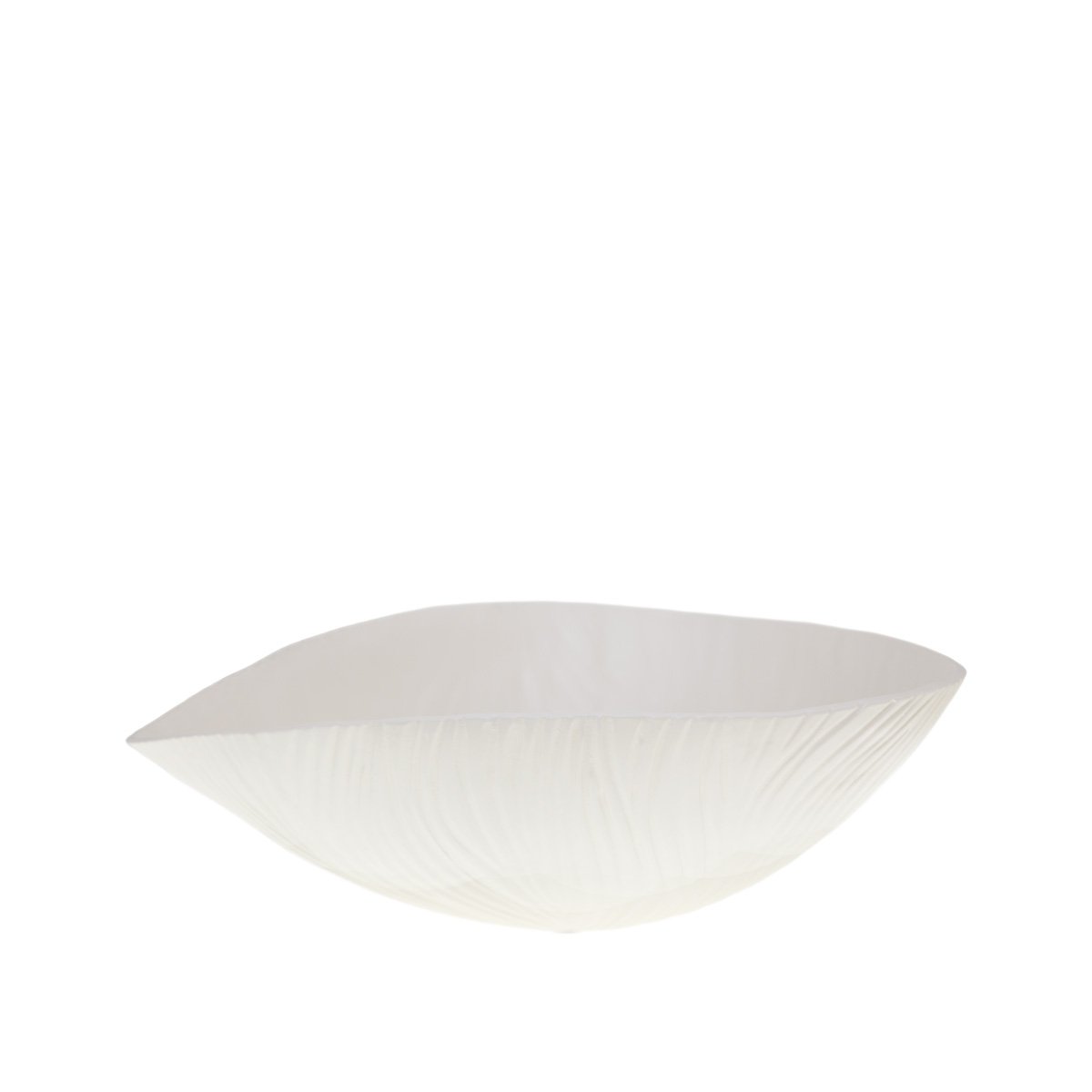 Beige matte bowl 38.5x29x14.5cm