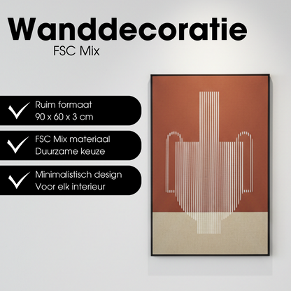Wall decoration Dark brown