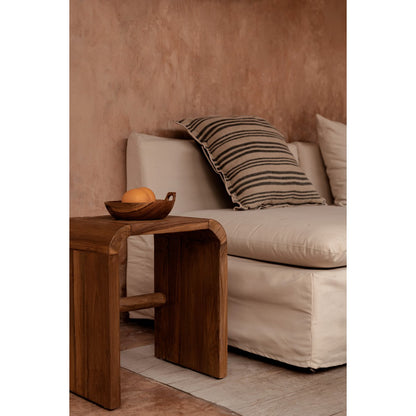 The Nordic Stripe Cushion Cover - Natural Black - 50x50