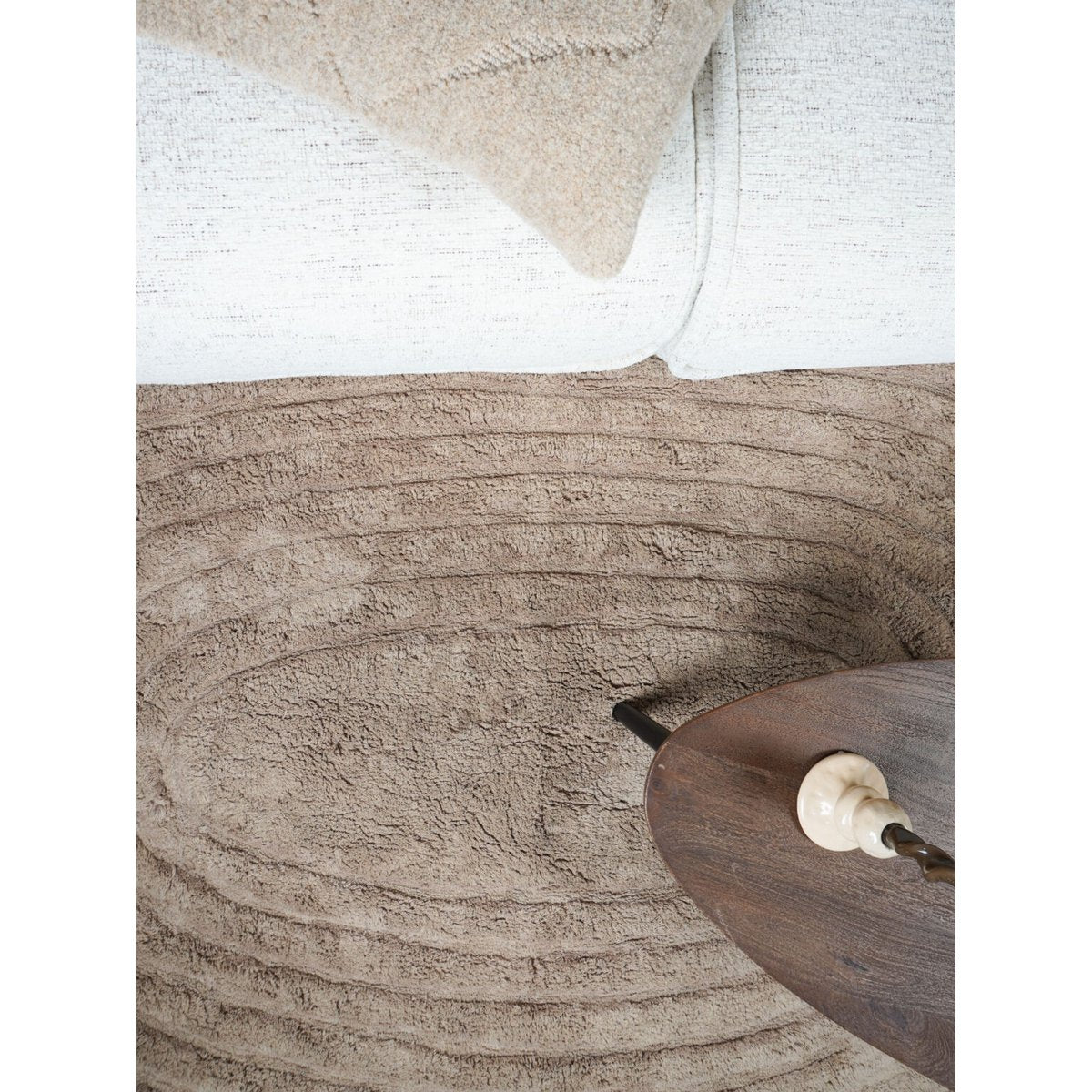Washable carpet Oliver - Taupe 140 x 200 cm