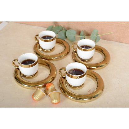 Set of 4 cups at CAFE CIRCLE DORE
