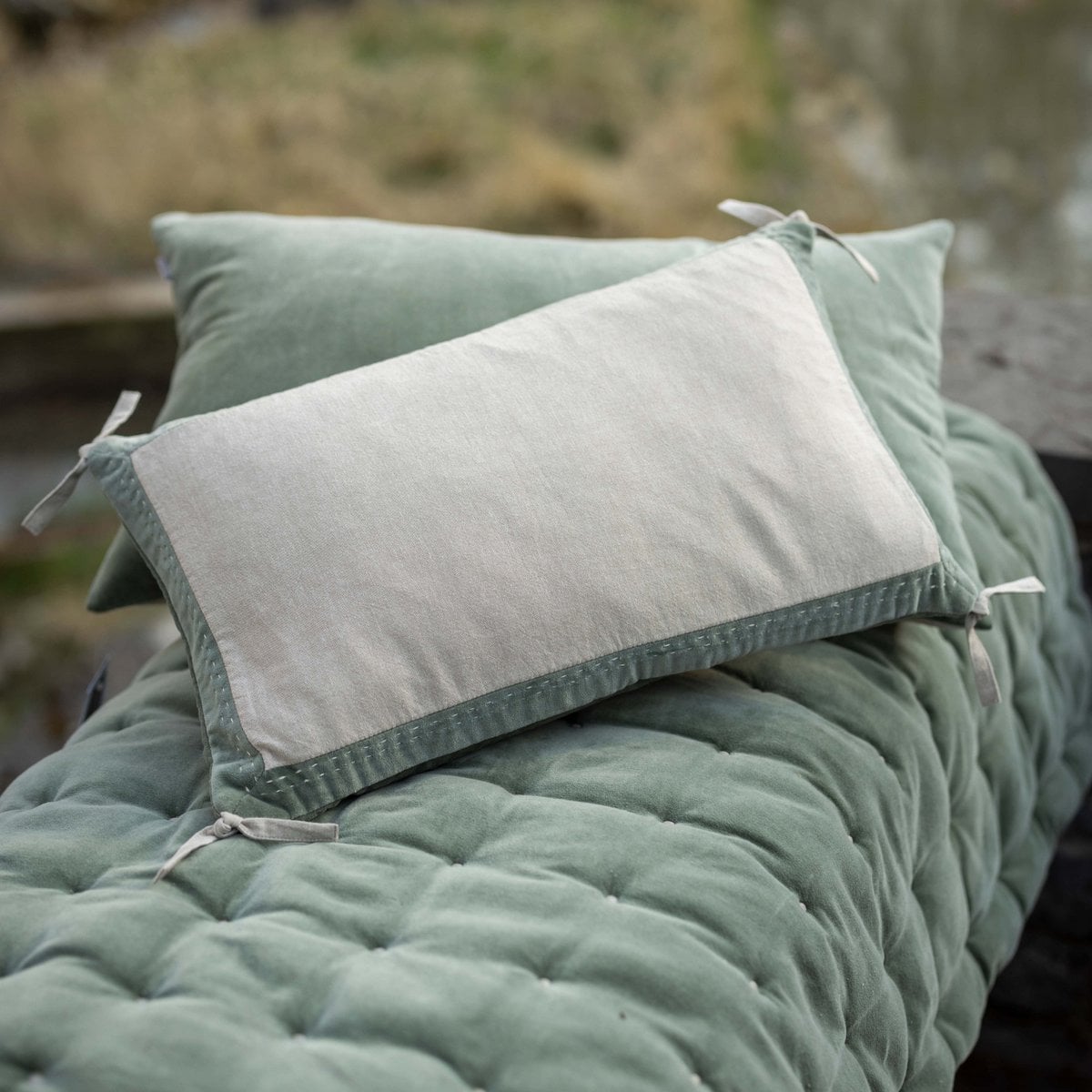 Elise Chambray Verbena 45 x 45 cushion