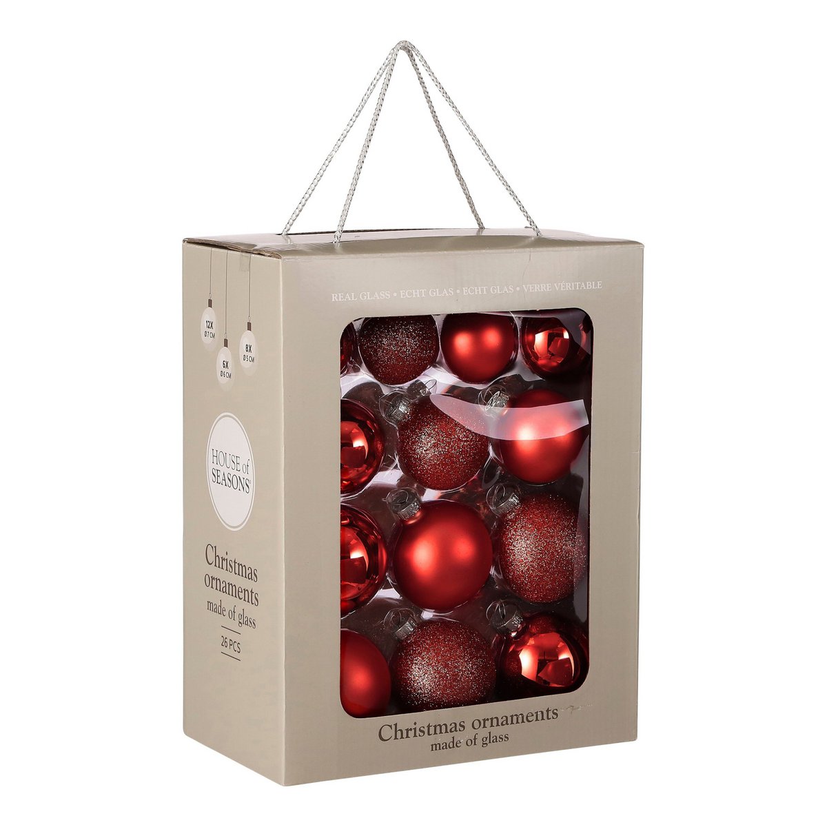 Christmas ball set Red