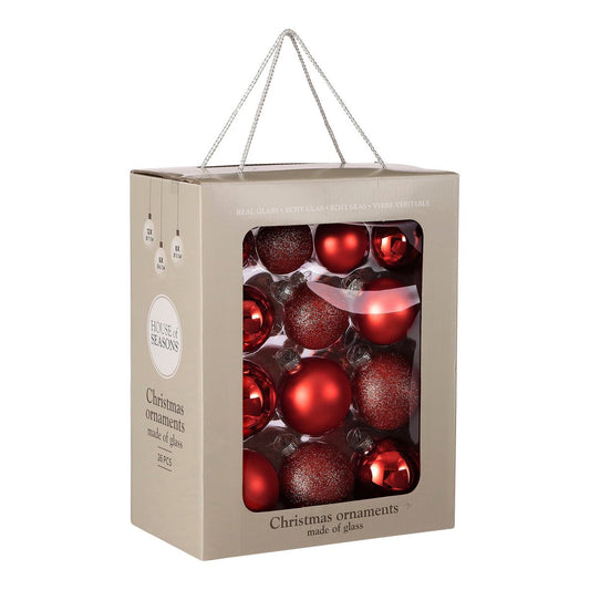Christmas ball set Red