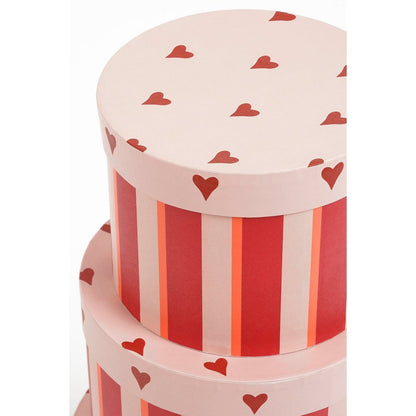 Christmas storage boxes set Red