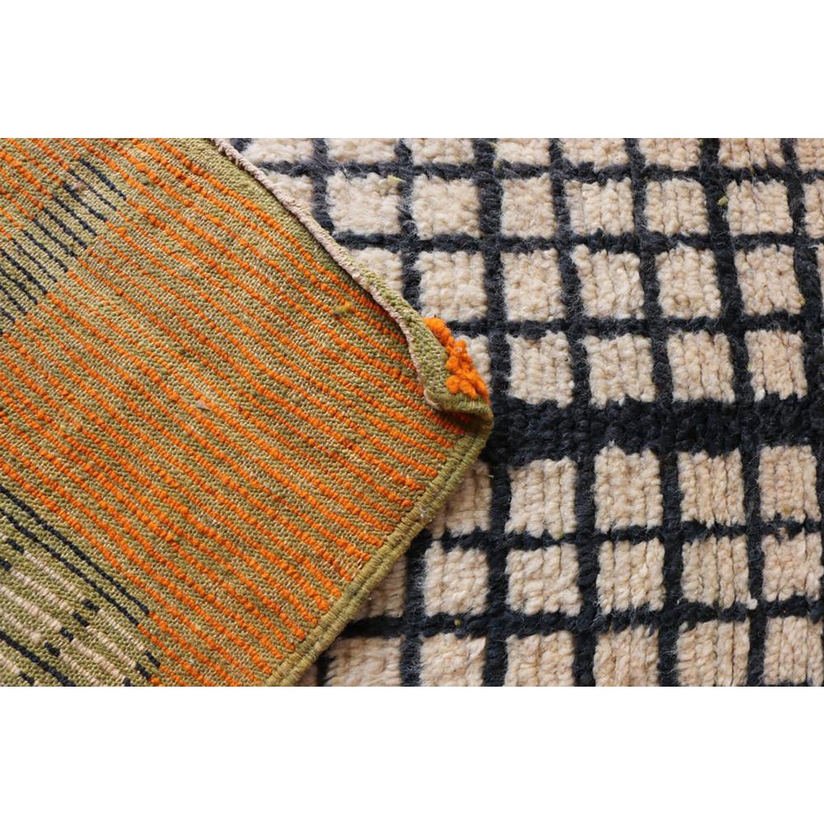 Pure Berber wool hallway rug 76 x 563 cm SOLD