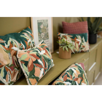 Alina Petrol embroidered cushion 40 x 65