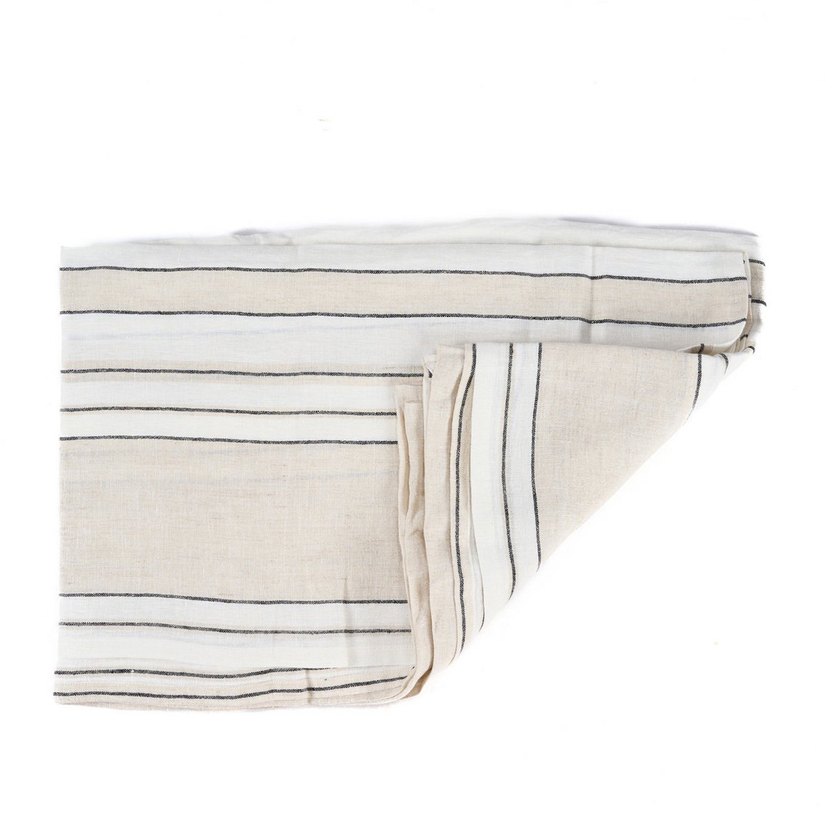 The Provence Tablecloth - Natural Black White - 150x300