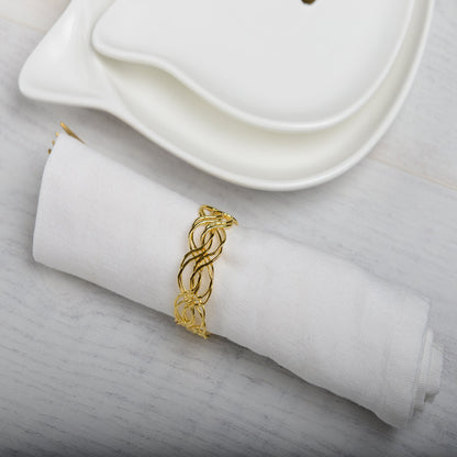 BRAIDED NAPKIN RING - SET OF 4