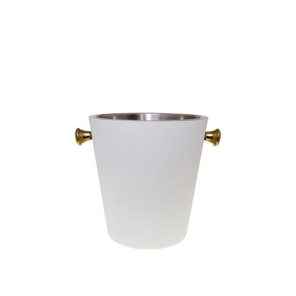 Ecru and gold champagne bucket 20.5x20.5x22cm