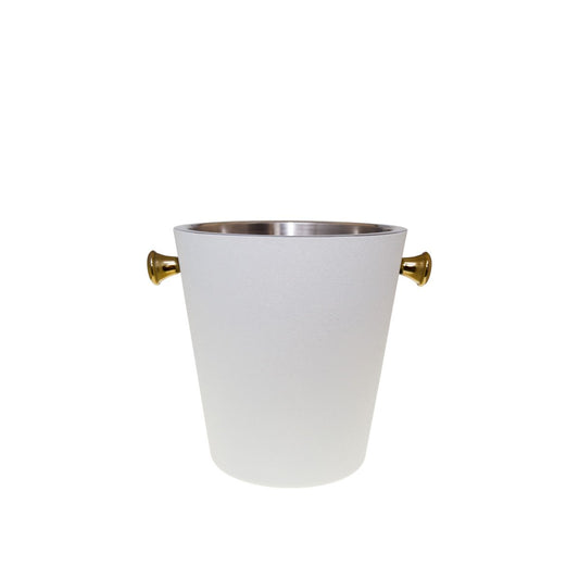 Ecru and gold champagne bucket 20.5x20.5x22cm
