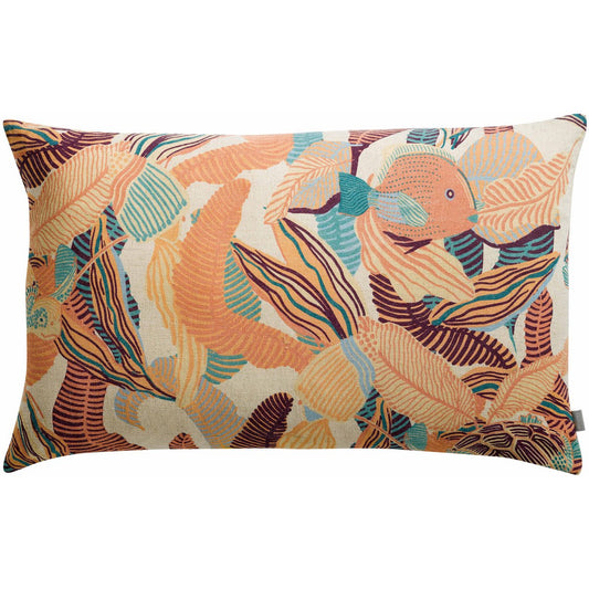 Dori Papaya print cushion 40 x 65