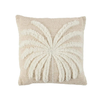 The Isla Palm Cushion Cover - Natural White