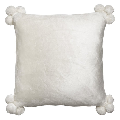 Cushion Tender Snow pompoms 45 x 45