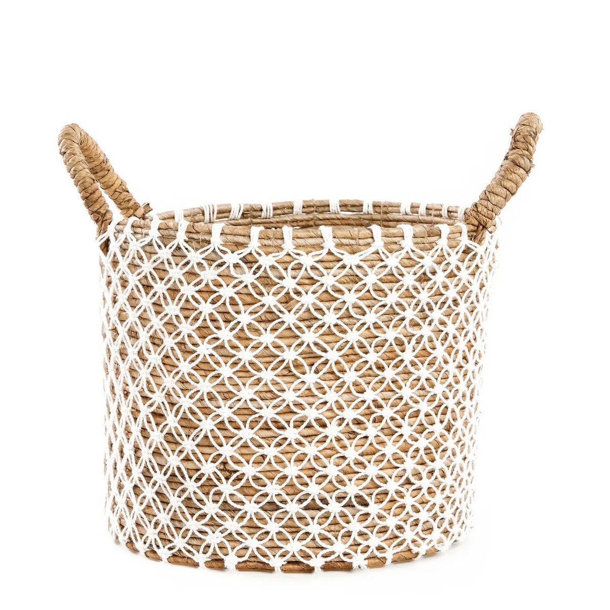 The Crossed Stitched Macrame Basket - M