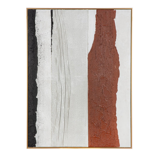 Picture Harat, brown, gold, black, white H. 101.5 cm