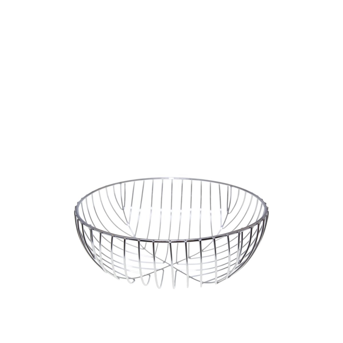 Iron chrome bread basket 26x26x10.5cm