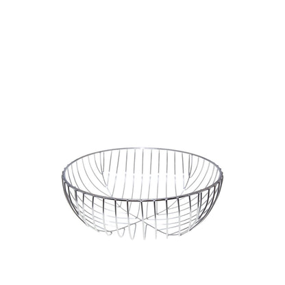 Iron chrome bread basket 26x26x10.5cm