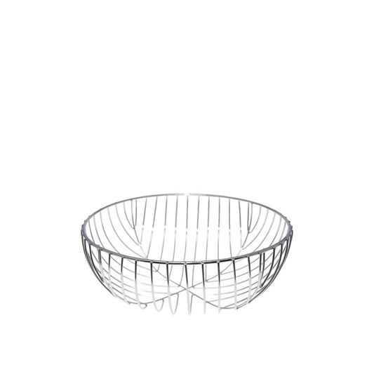 Iron chrome bread basket 26x26x10.5cm