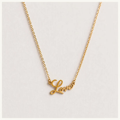 Delicate necklace 'Love'