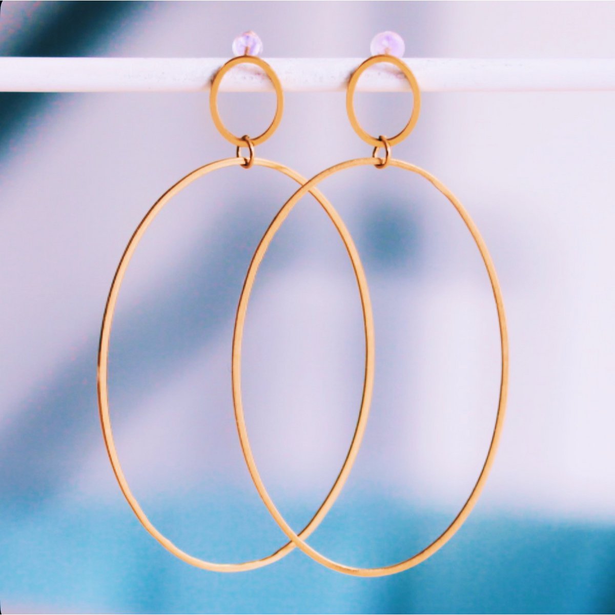 Statement earring XL oval