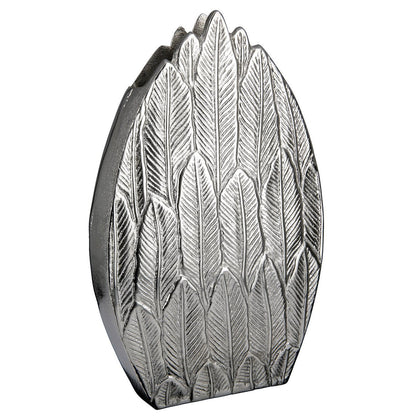 Aluminum vase "Feather"