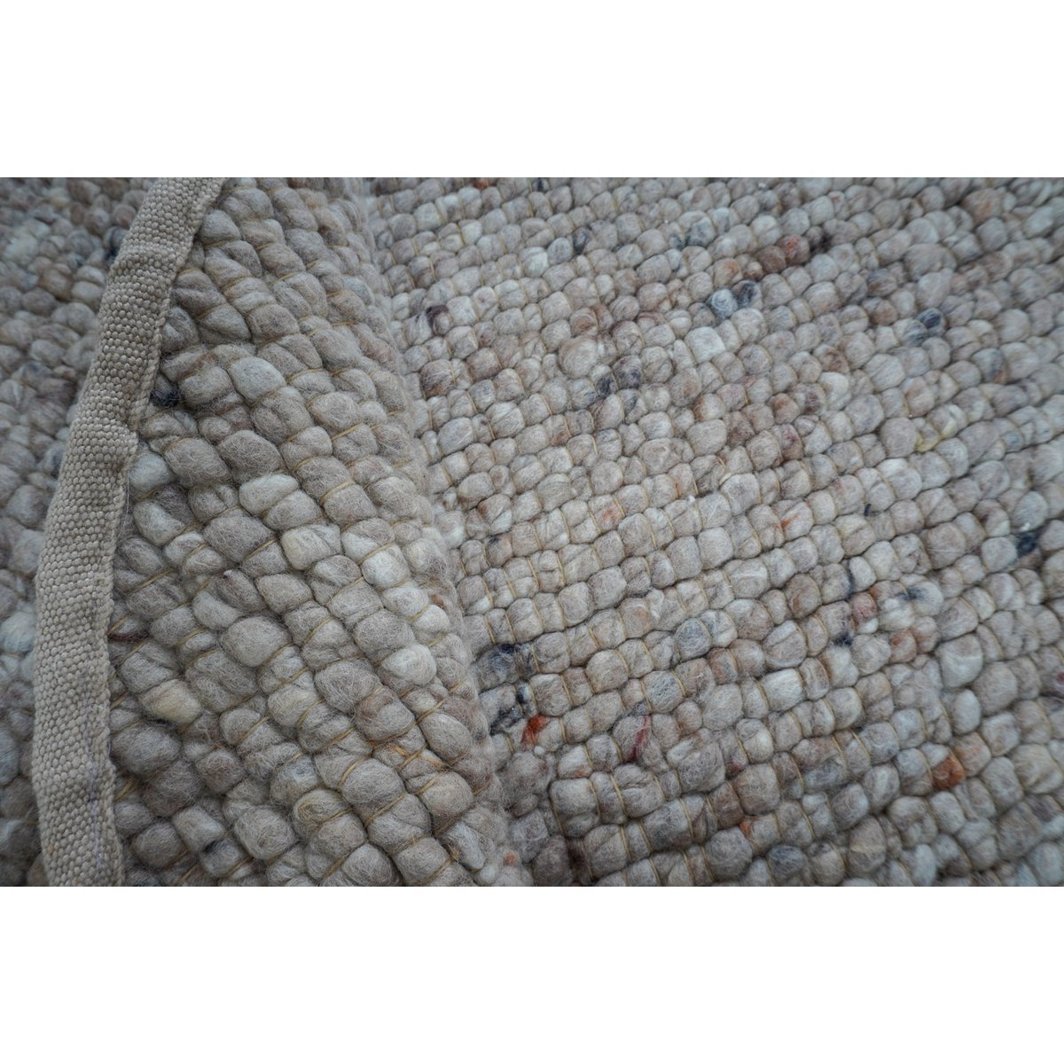 Rug Steve Donker Beige Round Ø160 cm