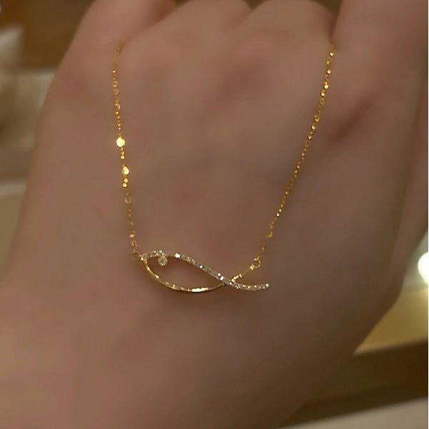 Dazzling Fish Gold Vermeil Necklace