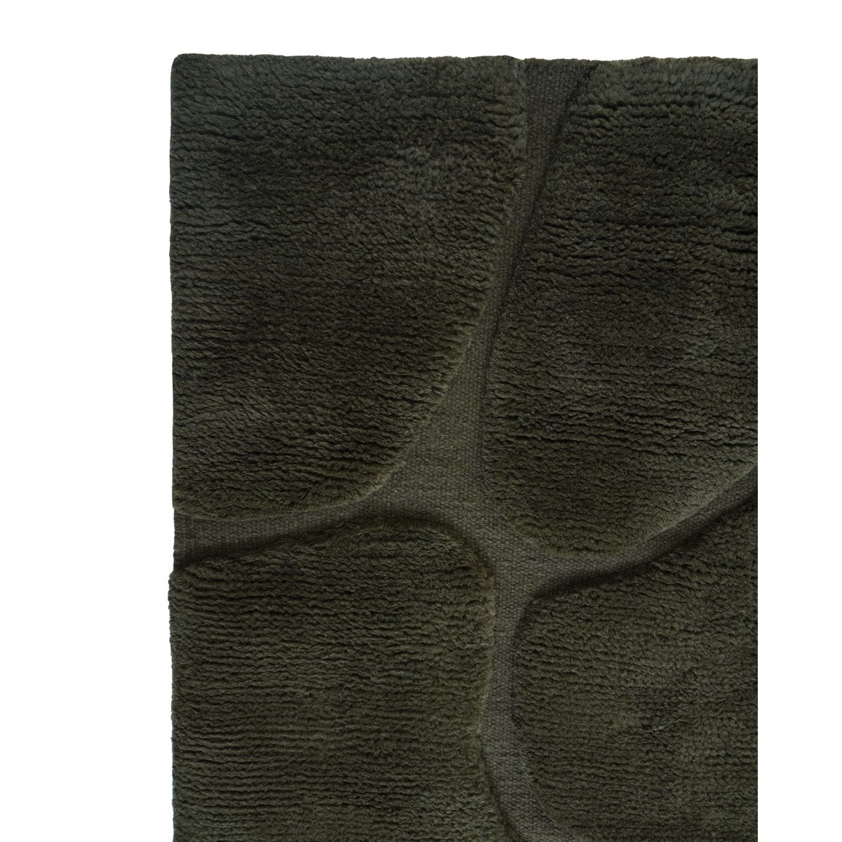 Superior Berber Rug Dark Green - 230 x 330 cm