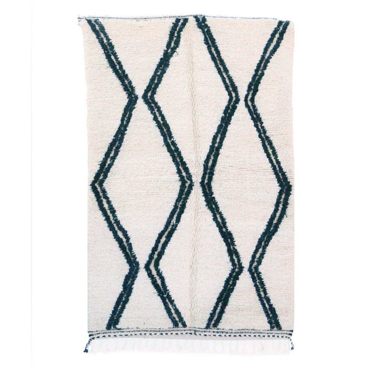 Pure wool Moroccan Berber rug 151 x 243 cm