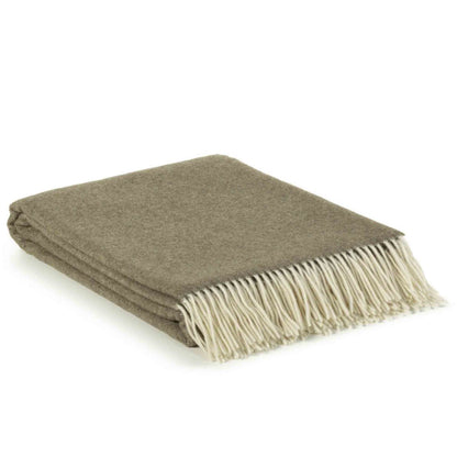 Merino/cashmere Throw Blanket MILANO - green