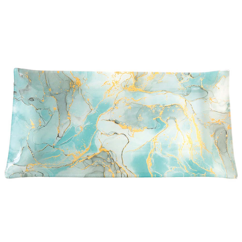 PLATEAUX RECTANGULAIRES OCEAN DORE 29.5X15CM - LOT DE 2