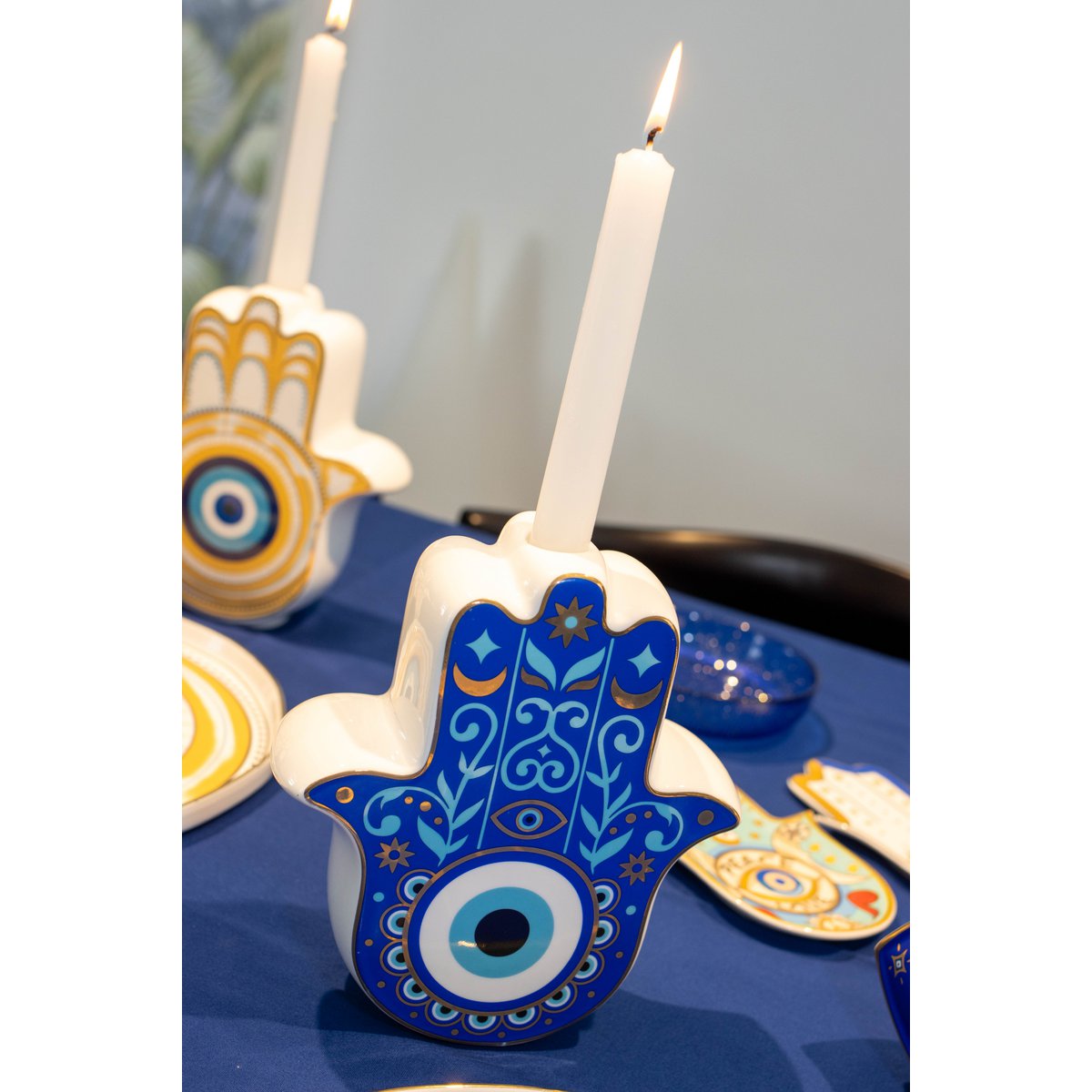 Wallowed blue eye handle 17.5x6.2x20cm