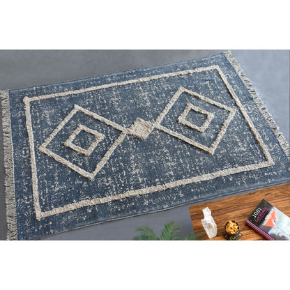 Andros Rug Blue/Ivory 180 x 120