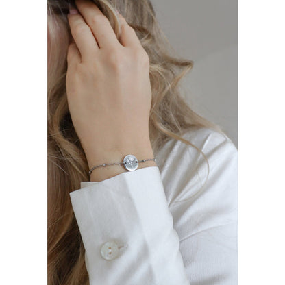 Silver Birth Flower Bracelet (can be ordered per month)