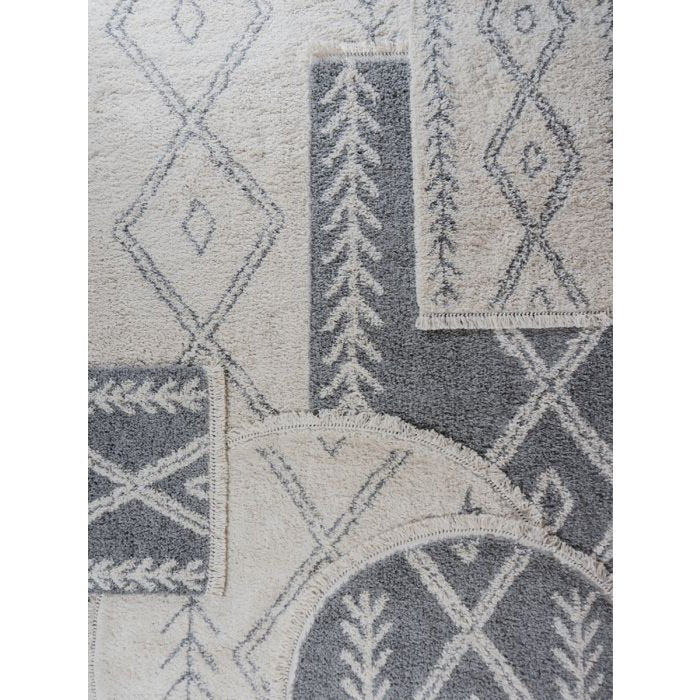 Rug Rabat Gray Round ø120 cm