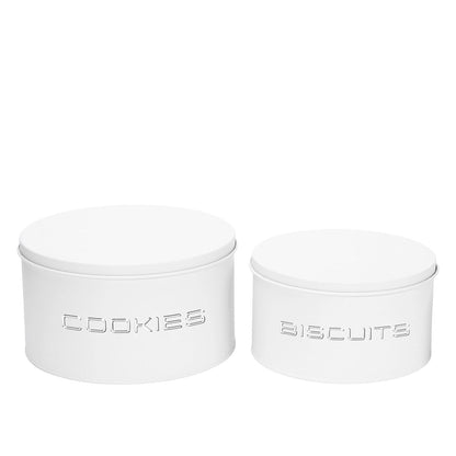 Boxes with cookies and white and silver cookies - Lot of 2
