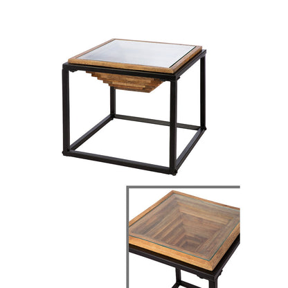 Square side table Moorea, width 44.5 cm