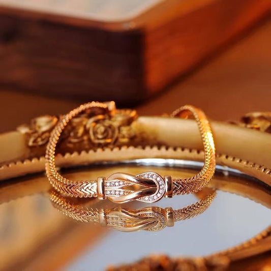 Lucky Horseshoe Buckle Bracelet